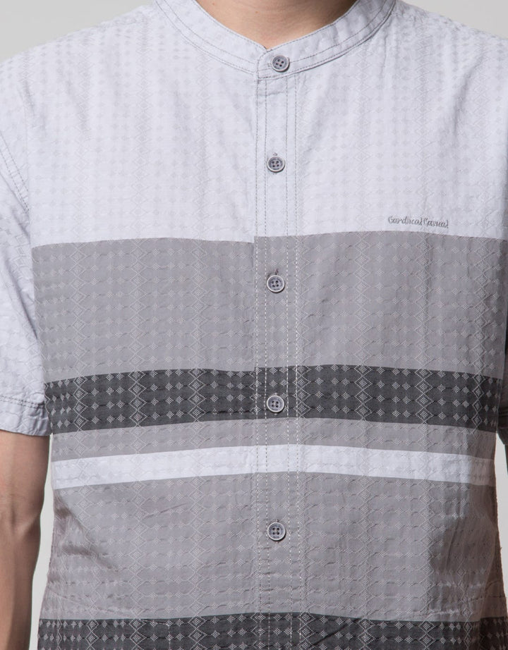 Cardinal Casual Big Small Stripe Baju Koko