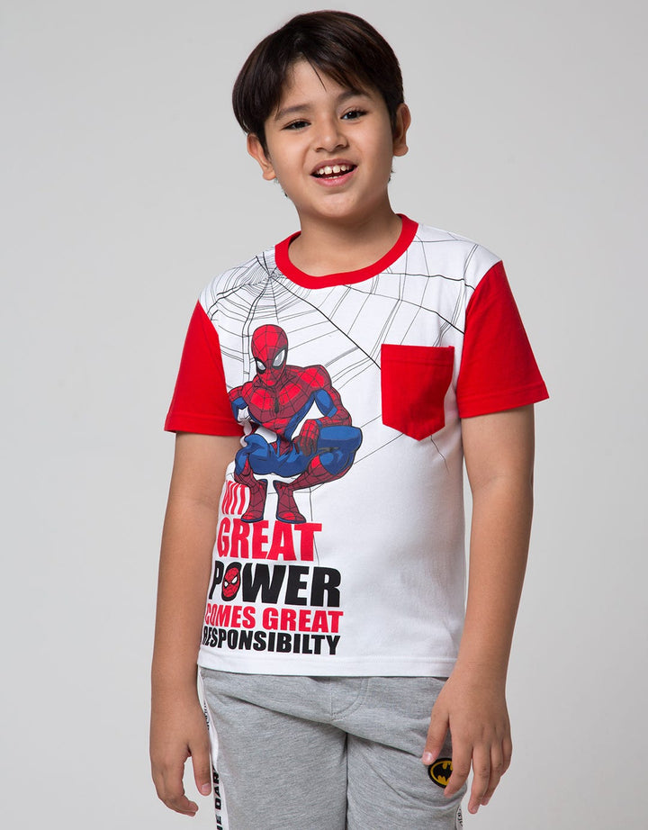 Marvel Short Sleeve T-Shirt Print Great Power