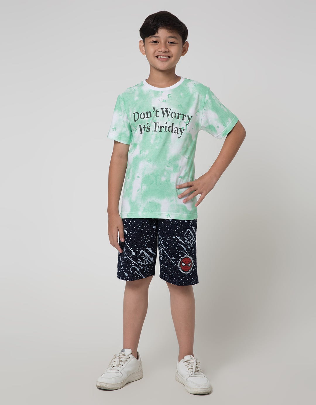 Marvel Shorts Pants Knit Spiderman Splash