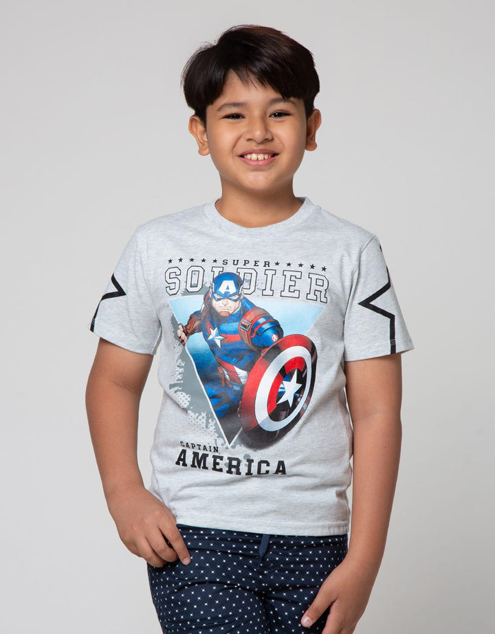 Marvel Short Sleeve T-Shirt Avenger Captain Amerika