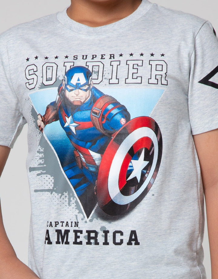 Marvel Short Sleeve T-Shirt Avenger Captain Amerika