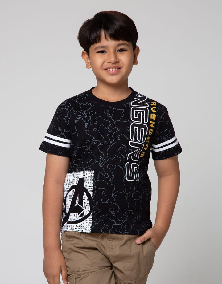 Marvel Outline Avg Stripe Kaos Anak Laki-Laki