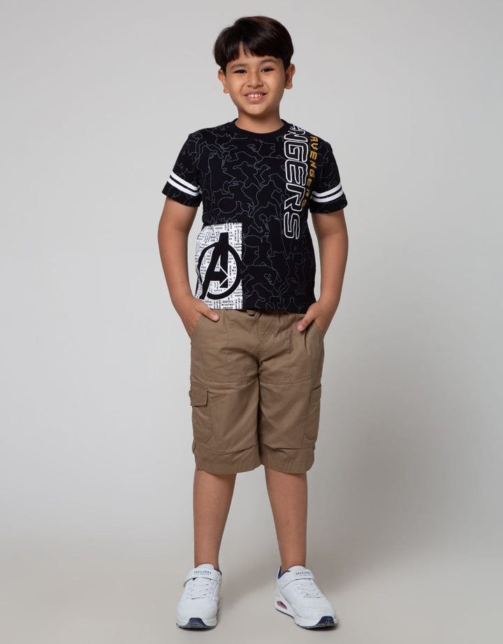 Marvel Outline Avg Stripe Kaos Anak Laki-Laki