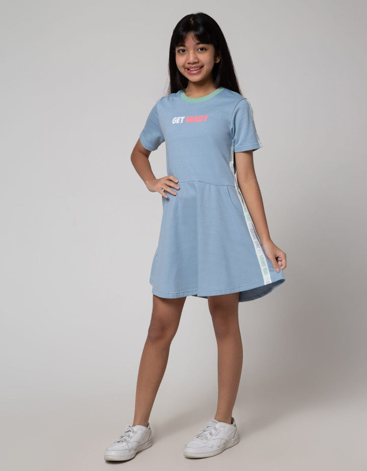 Nevada Sport Short Sleeve Midi Dress Flare Skirt With Print