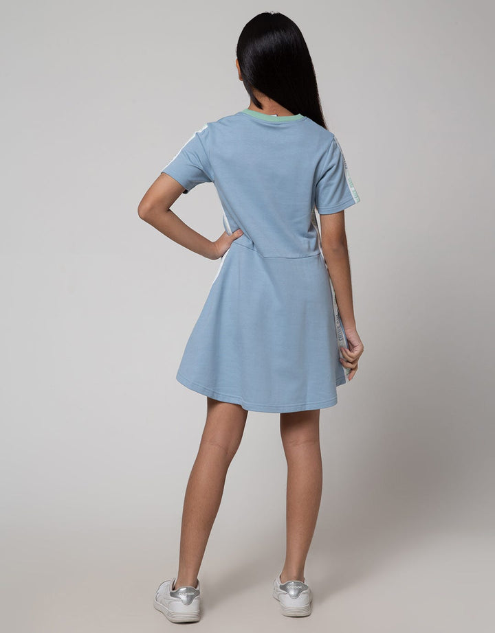 Nevada Sport Short Sleeve Midi Dress Flare Skirt With Print