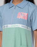 Nevada Sport Short Sleeve Midi Dress Polo Cut And Sewn