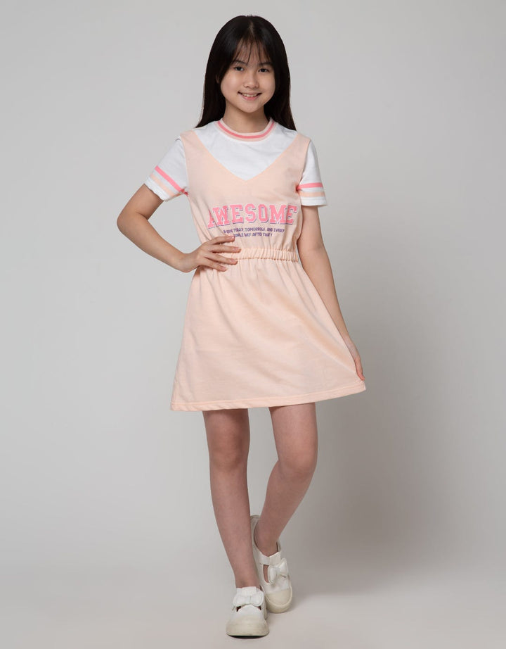 Nevada Sport Short Sleeve Midi Dress Awesome Embroidered Mock Sleeve