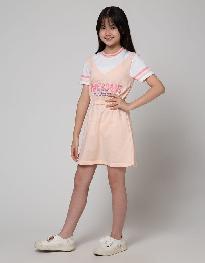 Nevada Sport Short Sleeve Midi Dress Awesome Embroidered Mock Sleeve