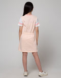 Nevada Sport Short Sleeve Midi Dress Awesome Embroidered Mock Sleeve