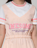 Nevada Sport Short Sleeve Midi Dress Awesome Embroidered Mock Sleeve