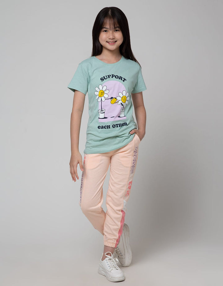 Nevada Sport Side Print Jogger Anak Perempuan