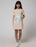 Nevada Sport Abs Print Midi Dress Anak Perempuan