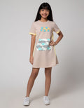 Nevada Sport Abs Print Midi Dress Anak Perempuan