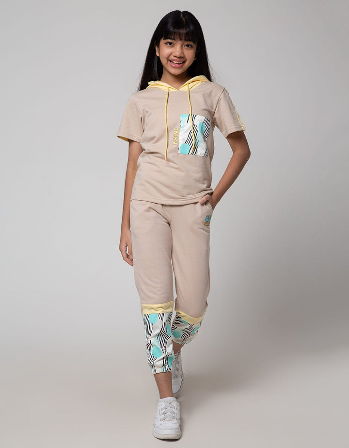 Nevada Sport Abstract Print Jogger Anak Perempuan