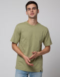 Details Short Sleeve Solid High Neck T-Shirt