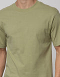 Details Short Sleeve Solid High Neck T-Shirt