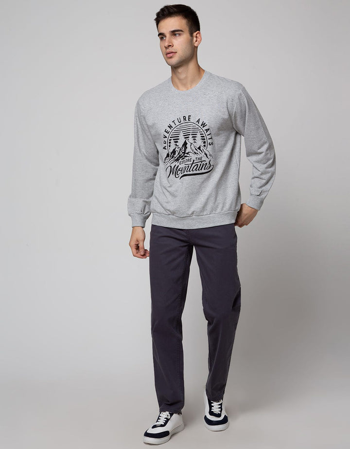 Details Long Sleeve Jumper Mountains T-Shirt