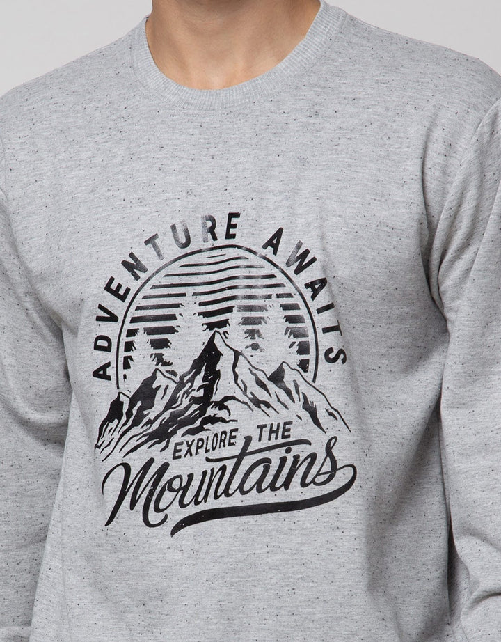Details Long Sleeve Jumper Mountains T-Shirt