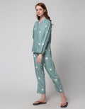 Nevada Long Sleeve Pajama Pants Oval Spiral Spot