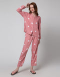 Nevada Long Sleeve Pajama Pants Oval Spiral Spot