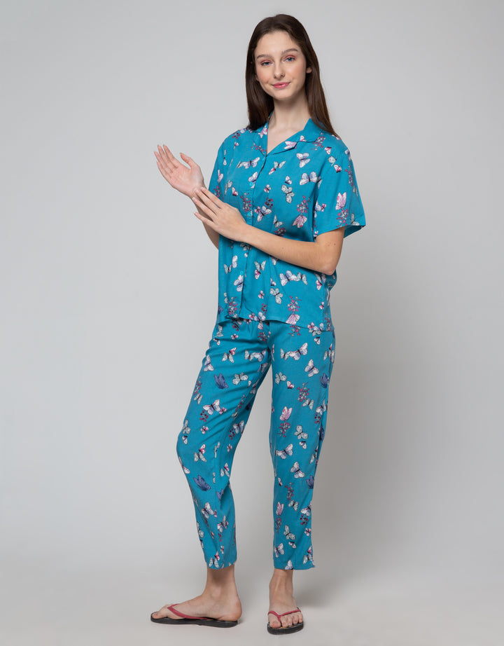 St. Yves Short Sleeve Pyjama Pants Ledidoptera