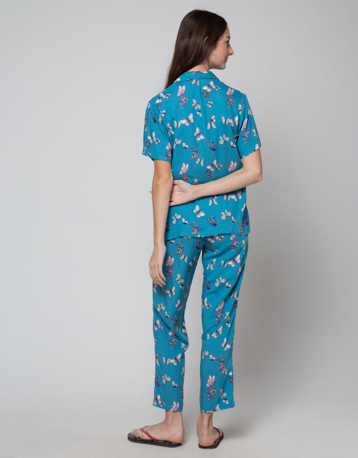 St. Yves Short Sleeve Pyjama Pants Ledidoptera
