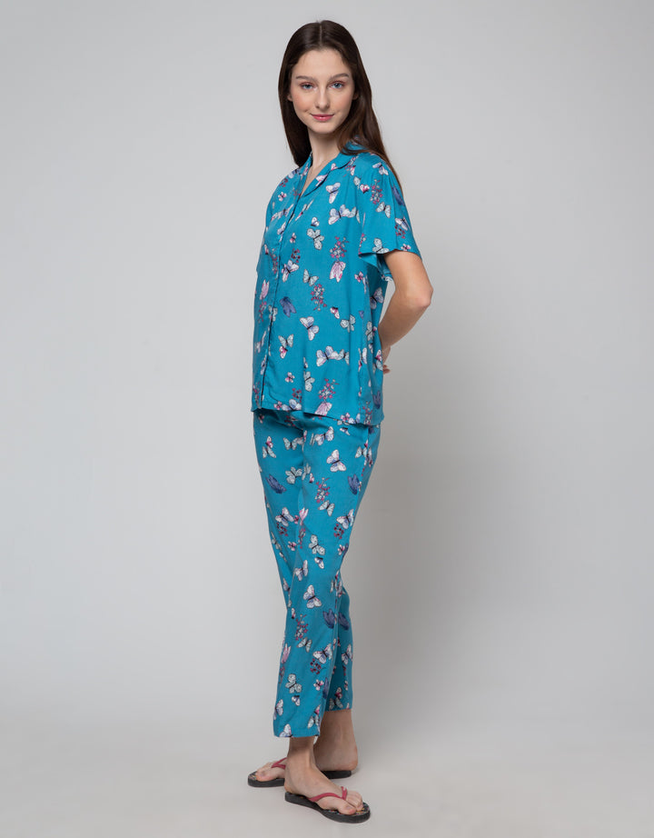 St. Yves Short Sleeve Pyjama Pants Ledidoptera