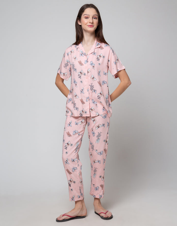 St. Yves Short Sleeve Pyjama Pants Ledidoptera