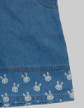 Little M Overall Dress Denim Print Bunny Girls 