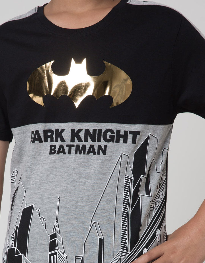 Character Short Sleeve T-Shirt Print Batman Dark Knight City