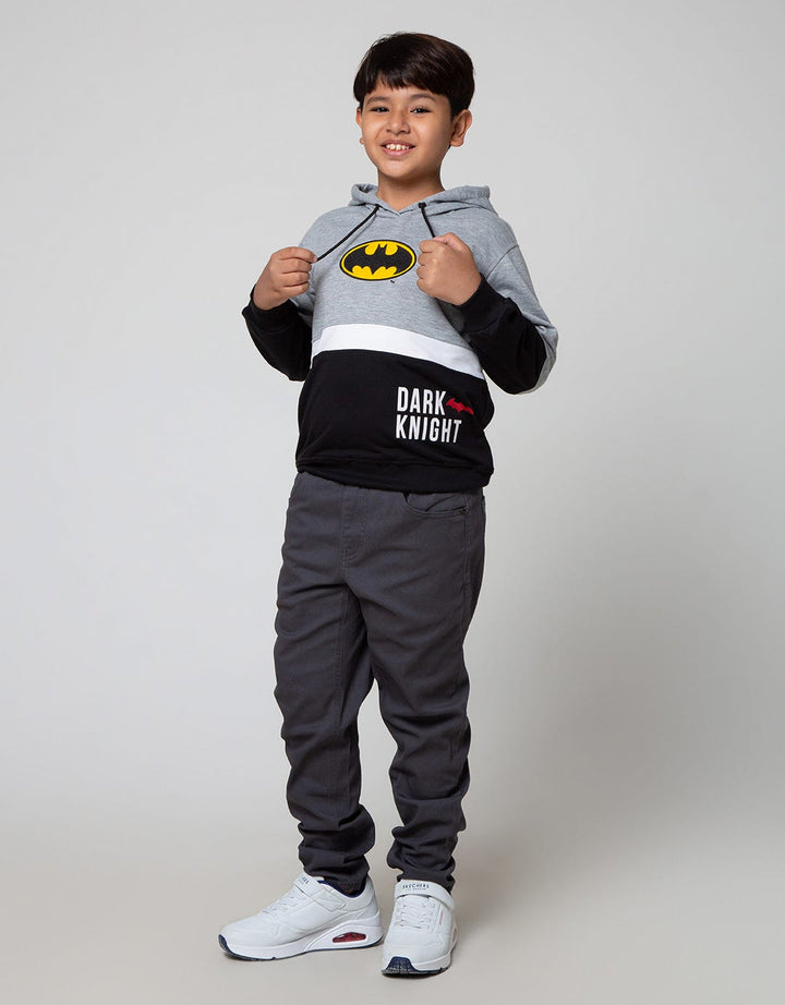 Character Sweater Hood Batman Logo Middle A