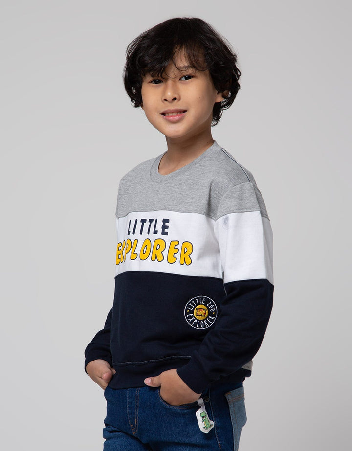 Little M Sweatshirt Little Explorer Bordir