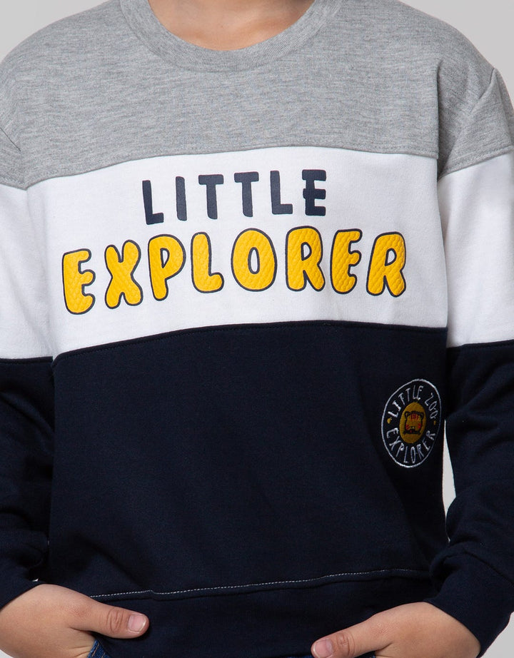 Little M Sweatshirt Little Explorer Bordir