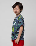 Little M Dino Print Kaos Anak Laki-Laki