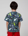 Little M Dino Print Kaos Anak Laki-Laki