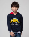 Little M Dino Car Rib Jaket Anak Laki-laki