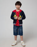 Little M Dino Car Rib Jaket Anak Laki-laki