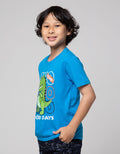Little M Short Sleeve T-Shirt Print Dino Good Days Aplikasi