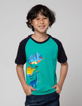 Little M Dino Apli Kaos Anak Laki-Laki