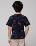 Little M Short Sleeve T-Shirt Print Dino Outline