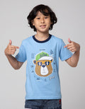 Little M Short Sleeve T-Shirt Print Aplikasi Bear