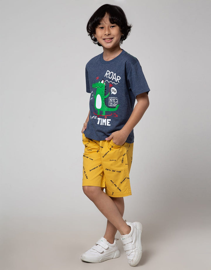 Little M Short Sleeve T-Shirt Multipack 2 Pack 2Pthdskt:Misty Medium Blue:6:Graphic:Ss T-Shirt