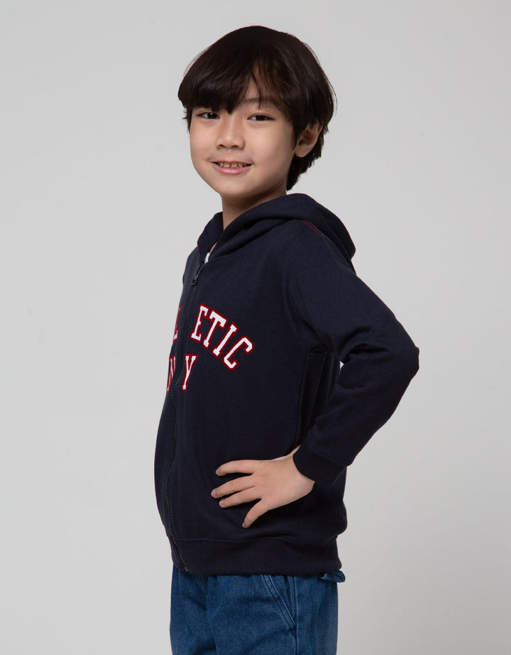 Little M Jacket Knit Terry Athletic