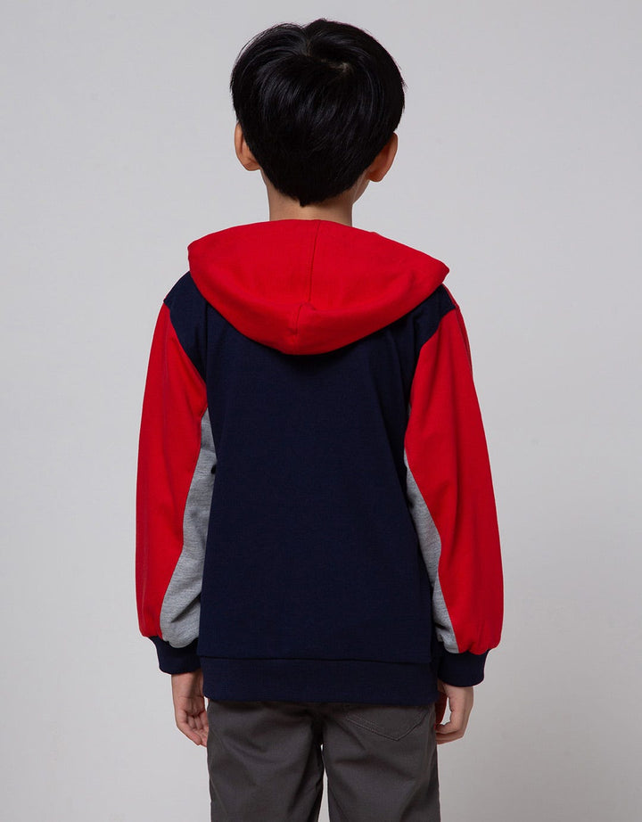 Little M Dino Embroidered Terry Jacket