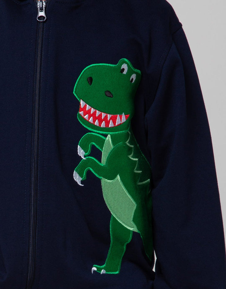 Little M Dino Cucuk Jaket Anak Laki-laki