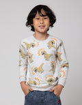 Little M Sweater Dino Print Sweater Anak Laki-Laki