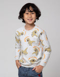 Little M Sweater Dino Print Sweater Anak Laki-Laki