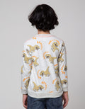 Little M Sweater Dino Print Sweater Anak Laki-Laki