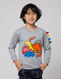Little M Sweater Terry Dino Sweater Anak Laki-Laki