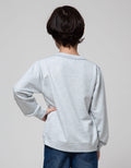 Little M Shark Print Terry Sweater Anak Laki-Laki